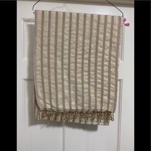 J crew wool/metallic scarf.